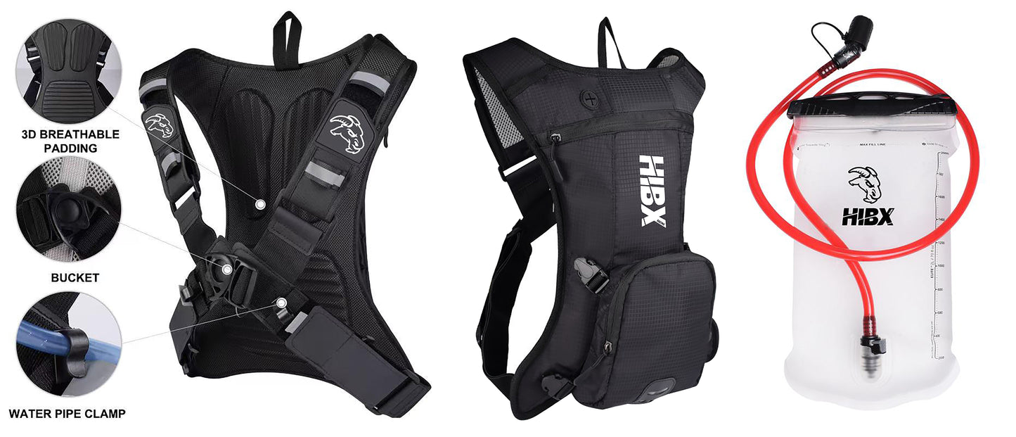 Mochila de Hidratação Racing Pro ( Preto ) NOVO TECIDO