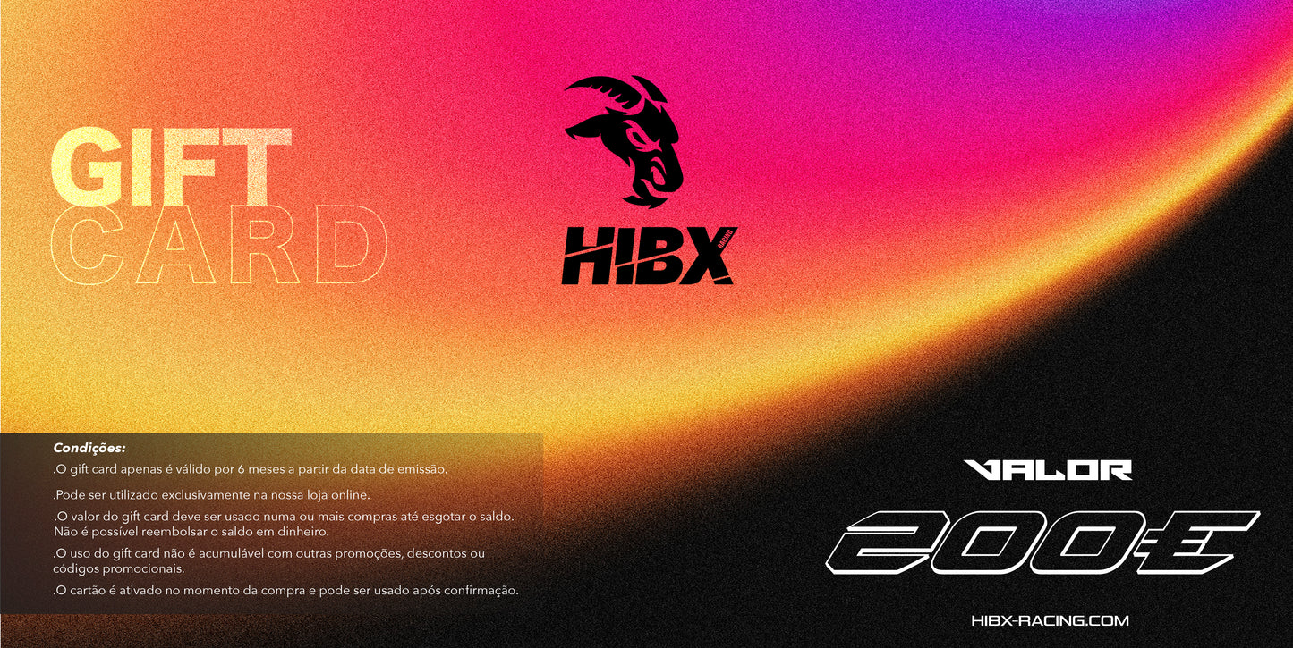 Cartão de Oferta Hibx Racing
