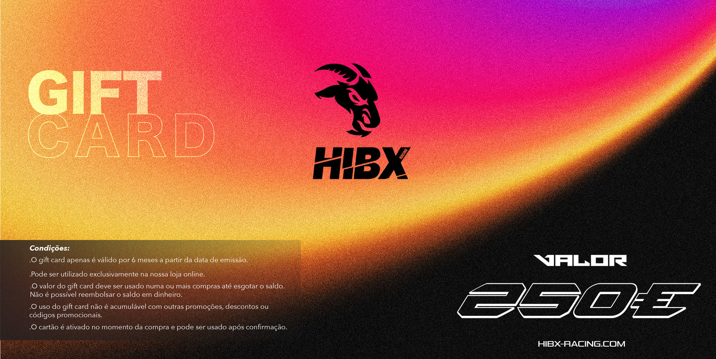 Cartão de Oferta Hibx Racing