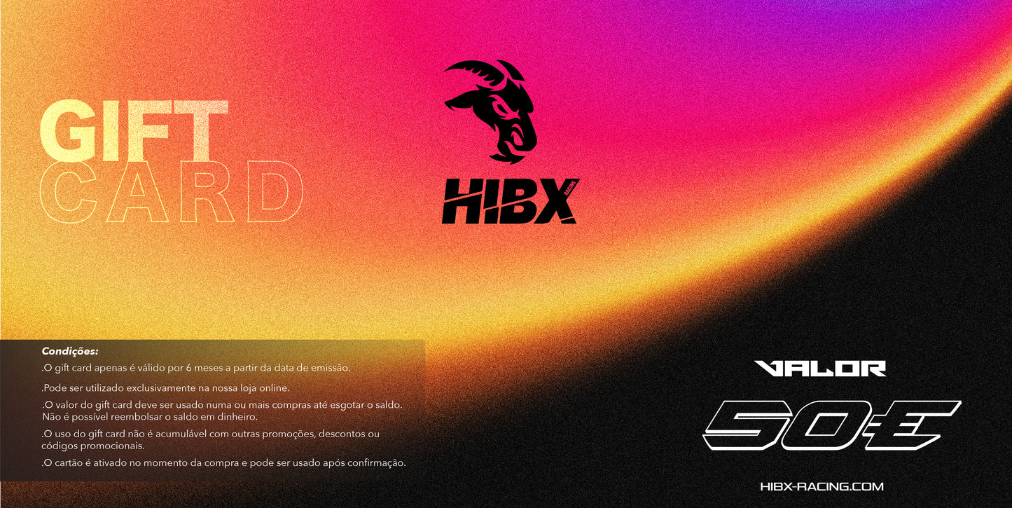 Cartão de Oferta Hibx Racing