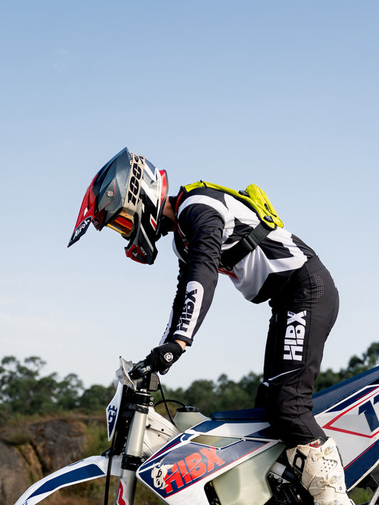 Jersey Enduro / MX S001 ( Racing Fit ) Black & White